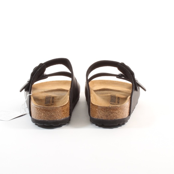Birkenstock Arizona Black Leather Cork Sandals NEW - Picture 6 of 8
